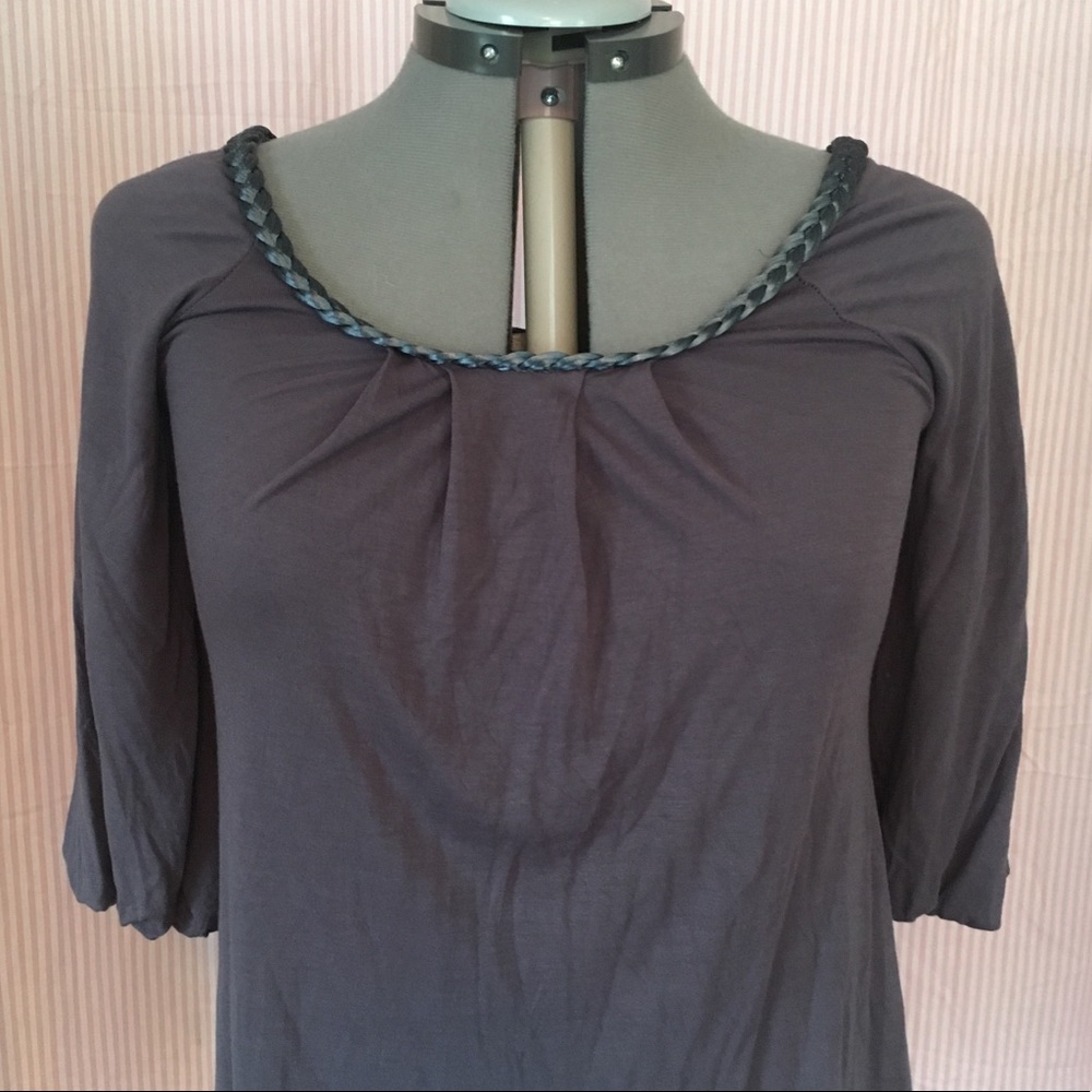 Pretty D’Closet Top with Braid Trim